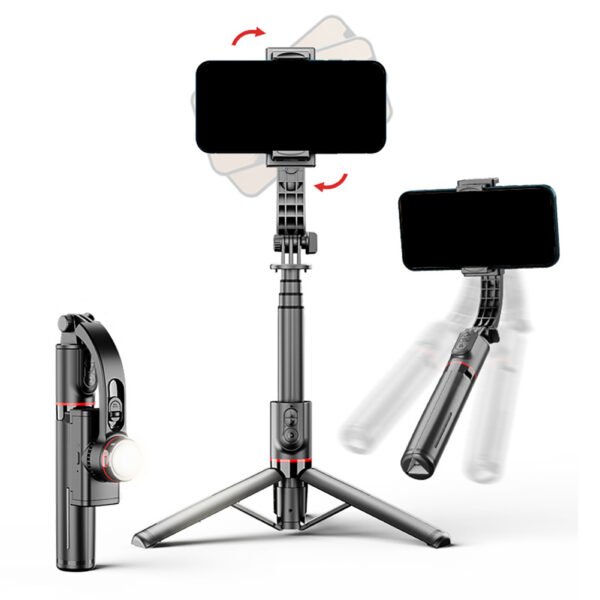 Gimbal Stabilizer, Selfie Stick Tripod, Phone Extendable Selfie Stick Tripod, Live Broacast Stand Holder Tripod L19-s