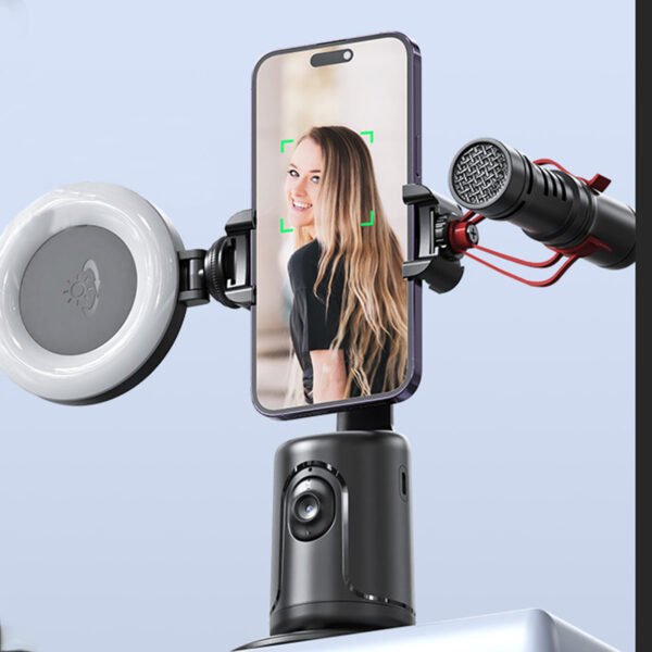 Gimbal Stabilizer Smartphone Selfie Stick, 360° Rotation Face Tracking Extendable Selfie Stick, Phone Tripod Stabilizer